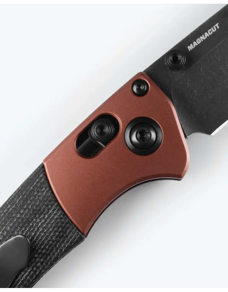 Benchmade Mini Crooked River Cuivre Brûlé Micarta Noir