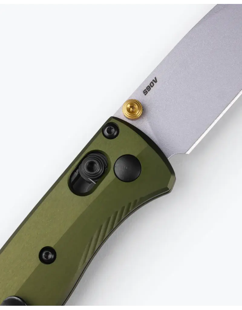 Benchmade Mini Bugout Vert Forêt Drop-point