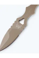 Benchmade SOCP MINI-DAGGER, FDE CERAKOTE, TAN SHEATH