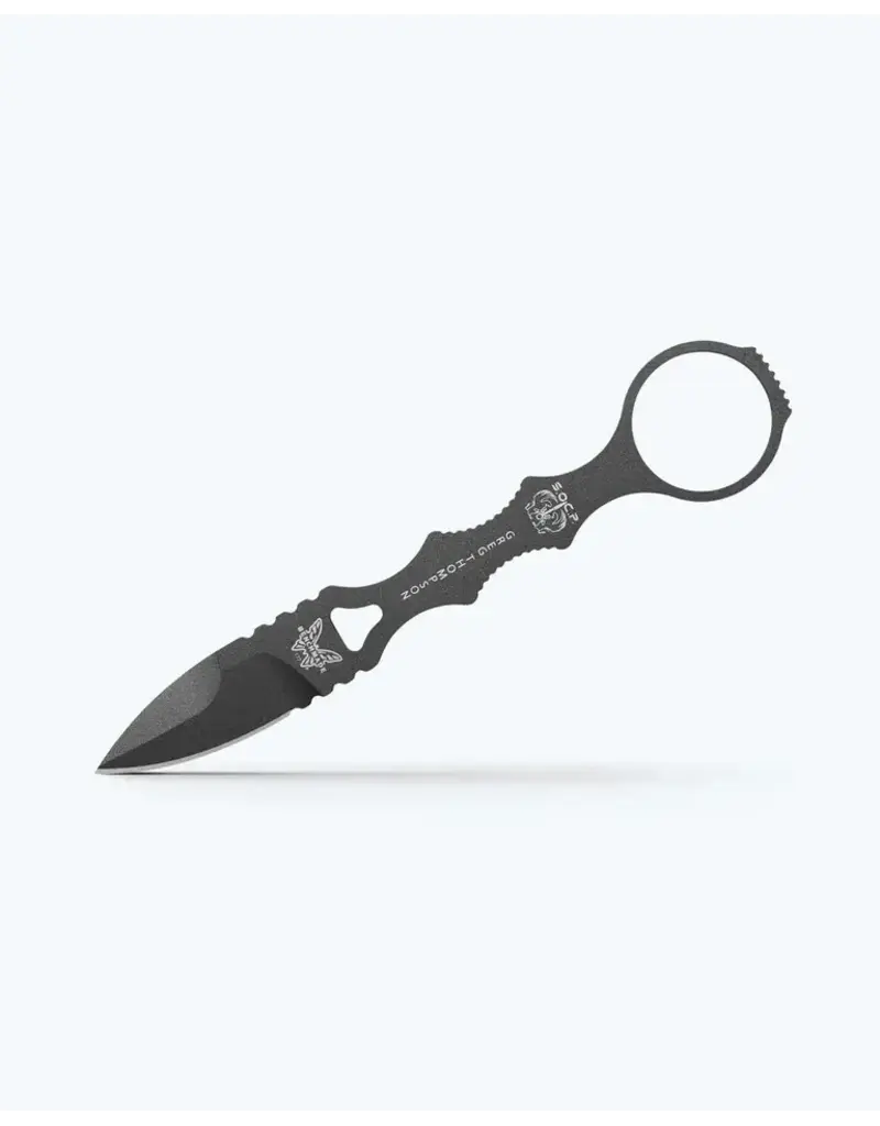 Benchmade MINI-POIGNARD SOCP EN TUNGSTÈNE CERAKOTE, ÉTUI NOIR