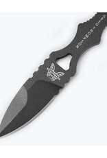 Benchmade MINI-POIGNARD SOCP EN TUNGSTÈNE CERAKOTE, ÉTUI NOIR