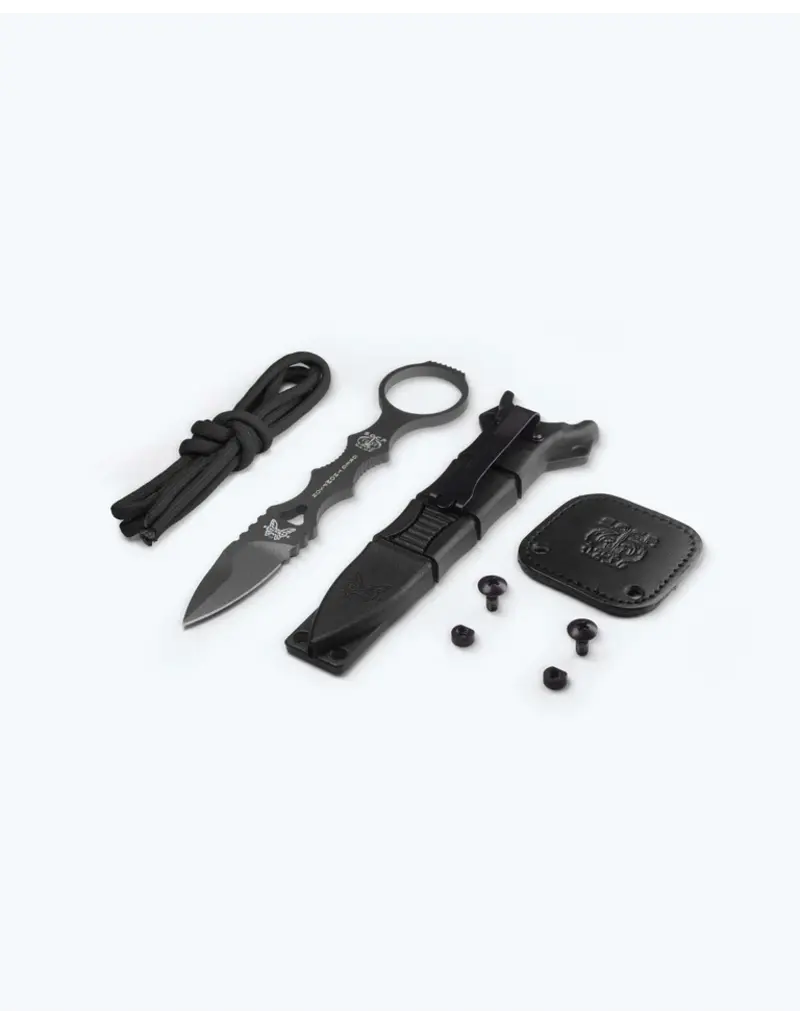 Benchmade SOCP MINI-DAGGER TUNGSTEN CERAKOTE, BLK SHEATH