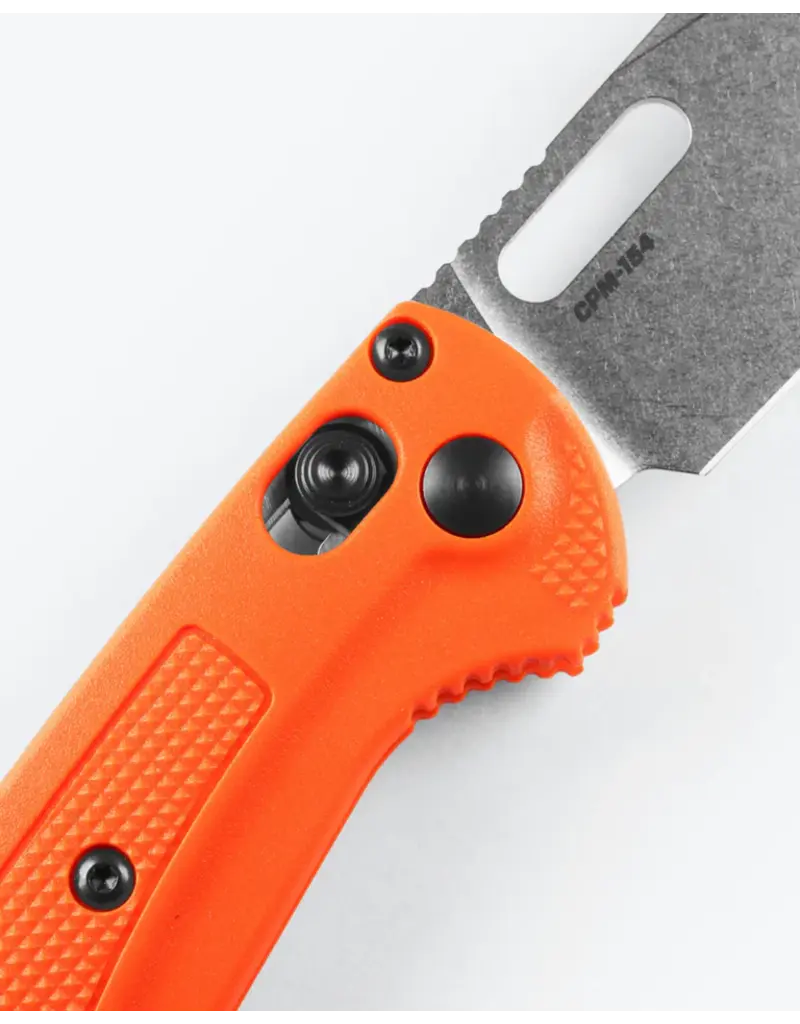 Benchmade Mini Orange Grivory étiqueté