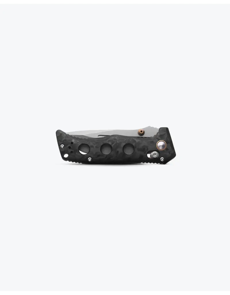 Benchmade Mini Adamas Marbled Carbon Fiber Drop-point