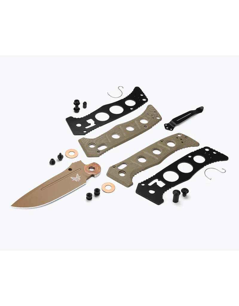 Benchmade Mini Adamas OD Green G10 Drop-point