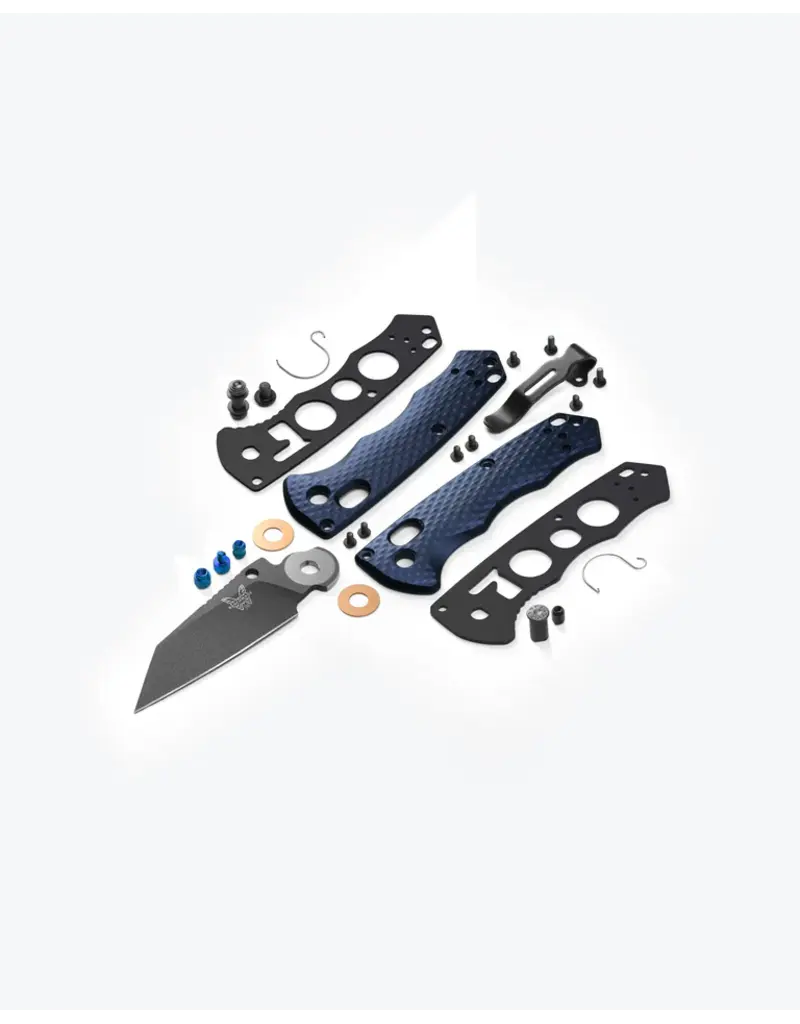 Benchmade Immunité totale Crater Bleu Aluminium Wharncliffe
