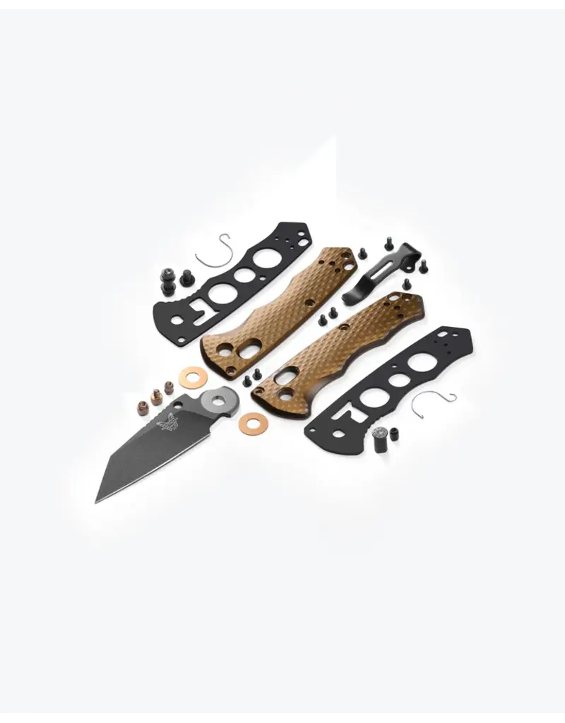 Benchmade Immunité totale Flat Dark Earth Aluminium Wharncliffe