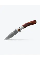 Benchmade Crooked River Gray Aluminum and Wood Clip-point