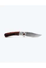 Benchmade Crooked River Gray Aluminum and Wood Clip-point