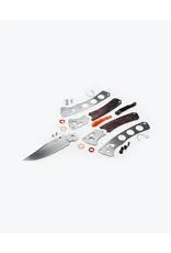 Benchmade Crooked River Gris Aluminium et Bois Pointe coupante