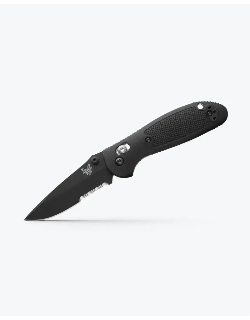Benchmade Mini Griptilian Black Grivory Drop-point