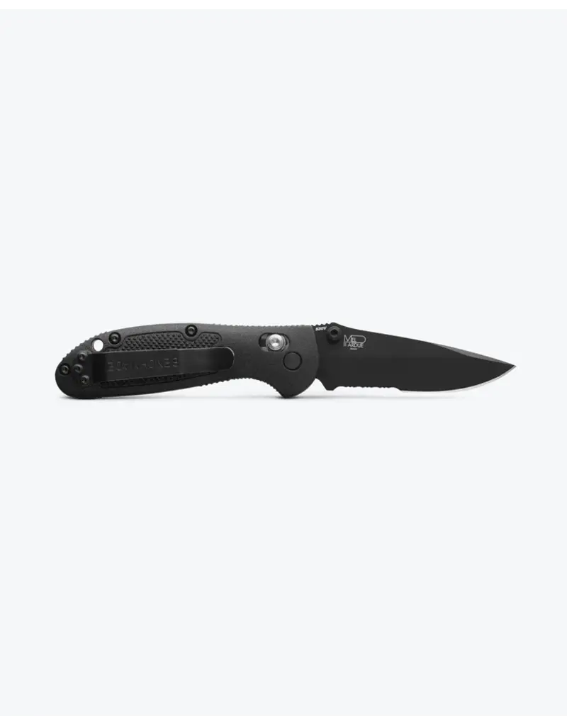 Benchmade Mini Griptilian Black Grivory Drop-point