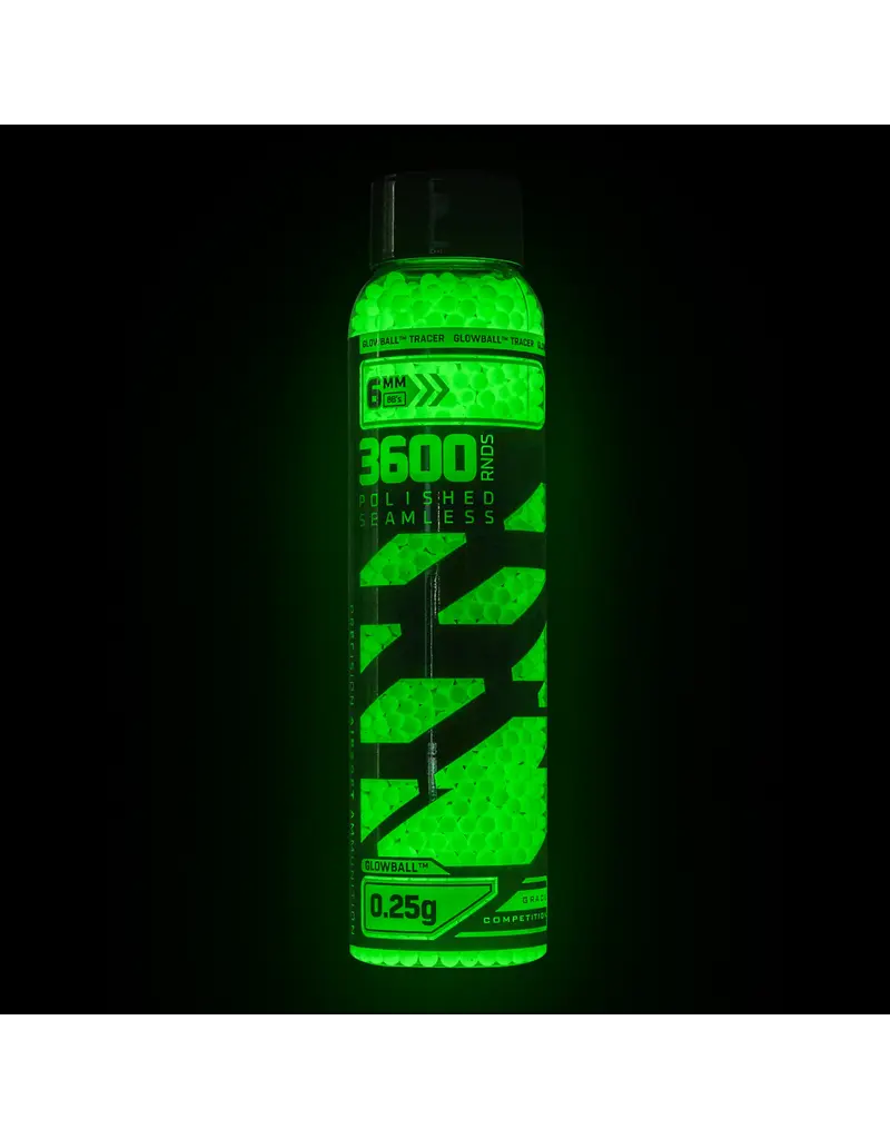 HK Army Hostile Glowball Tracer .25g BB's 3600ct Green