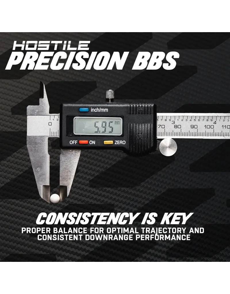 HK Army Hostile Precision .20G BB's 3600ct White