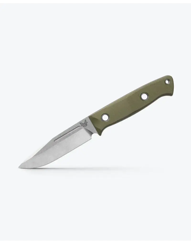 Benchmade  Bushcrafter OD Vert G10 Pointe Tombante