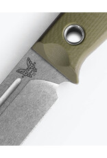 Benchmade  Bushcrafter OD Vert G10 Pointe Tombante