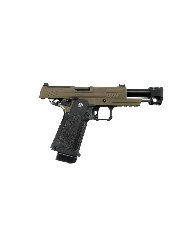 Arcturus Vanguard 4.3" Hi-Capa w/ Optics Ready Slide & Compensator BLK-TAN