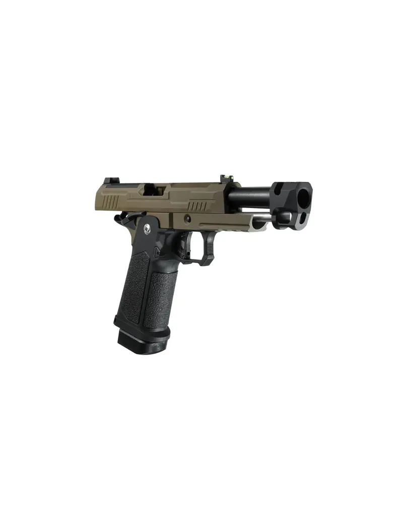 Arcturus Vanguard Hi-Capa 4,3" avec glissière et compensateur prêts pour optiques, noir et beige