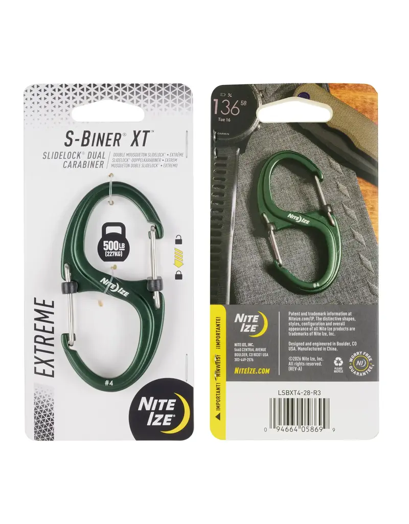 Nite Ize Mousqueton double S-Biner XT SlideLock