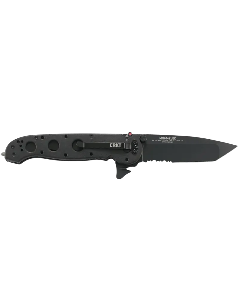 CRKT M16-14ZLEK Black with Triple Point Serrations