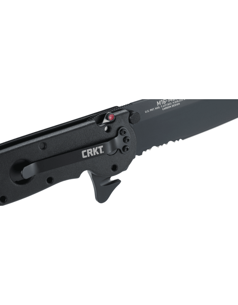 CRKT M16-14ZLEK Noir avec dentelures à triple pointe