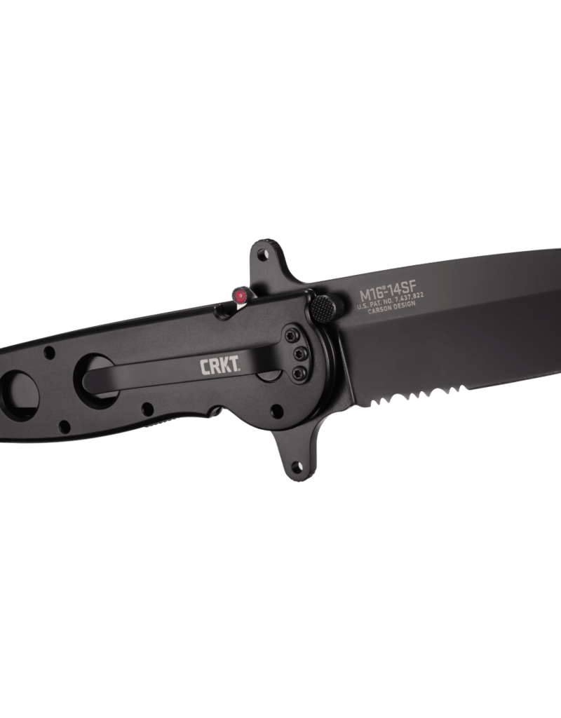 CRKT M16-14SF Noir avec dentelures à triple pointe