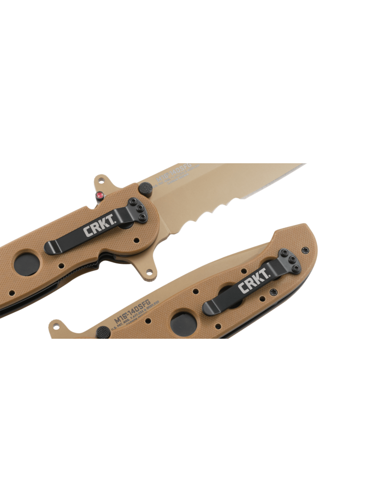 CRKT  M16-14DSFG Désert avec dentelures Veff