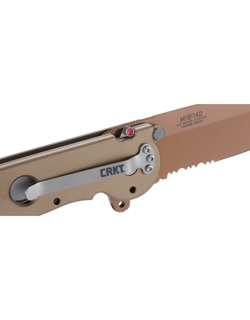CRKT M16-14D Cuivre avec dentelures à triple pointe
