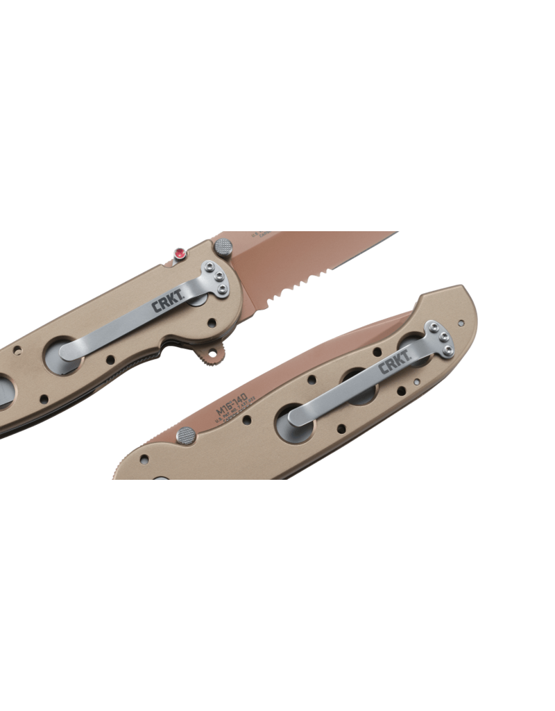 CRKT M16-14D Cuivre avec dentelures à triple pointe
