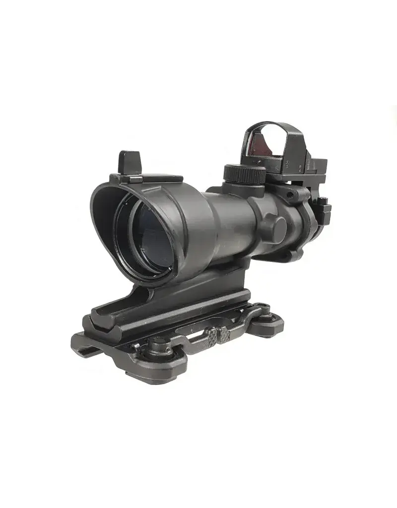 Aim-O  Lunette ACOG 4×32 avec montage QD + mini point rouge