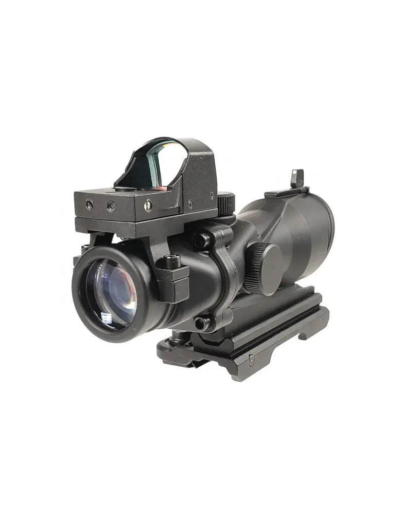 Aim-O  Lunette ACOG 4×32 avec montage QD + mini point rouge