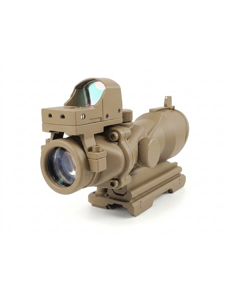 Aim-O  Lunette ACOG 4×32 avec montage QD + mini point rouge