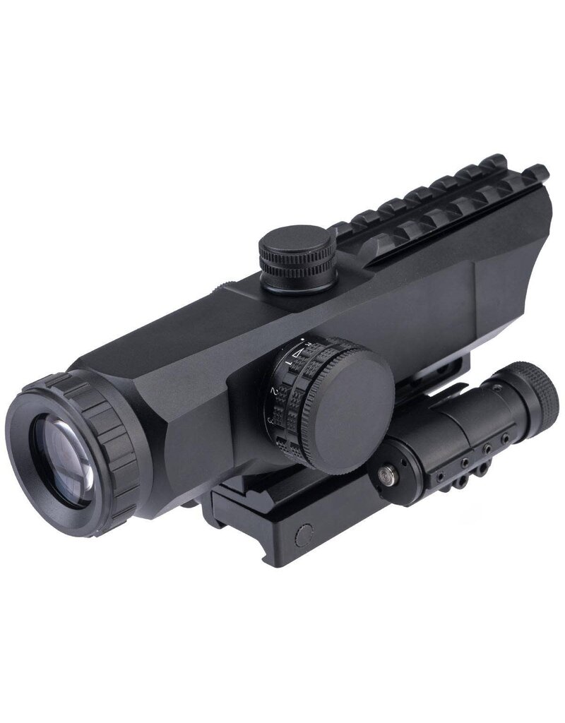 Aim-O 4x32 Scope Red/Green Reticle Side Flip Mount