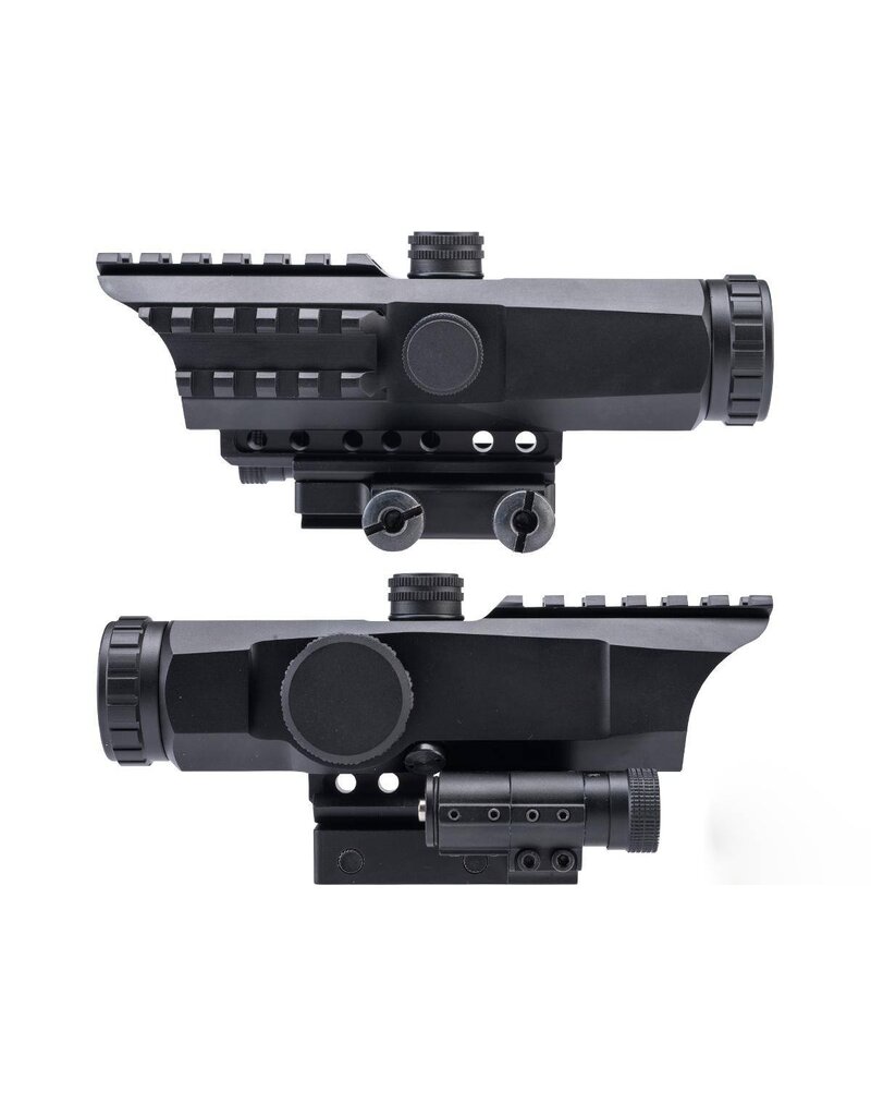 Aim-O 4x32 Scope Red/Green Reticle Side Flip Mount