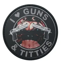 Custom Patch Canada I love Gun and Titties V2 Printed Patch