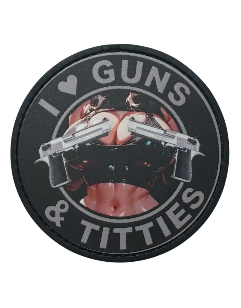 Custom Patch Canada I love Gun and Titties V2 Printed