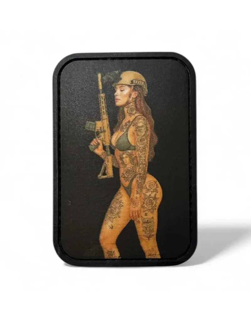 Custom Patch Canada Bikini and Guns Patch