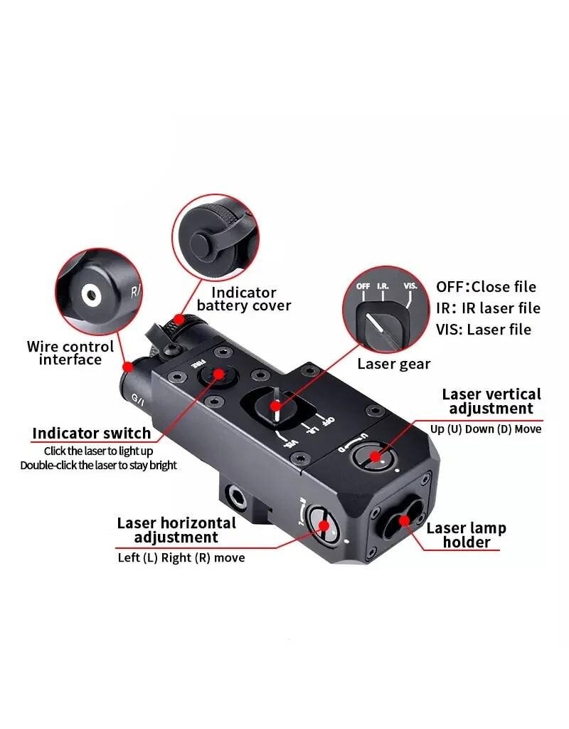 WADSN Close Quarters Battle Laser (Red&IR Laser)