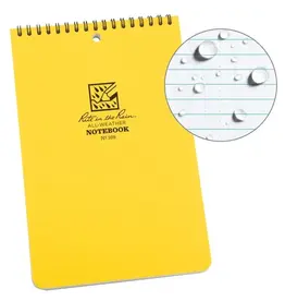 Rite in the Rain Top Spiral Notebook 6" x 9.25" Yellow