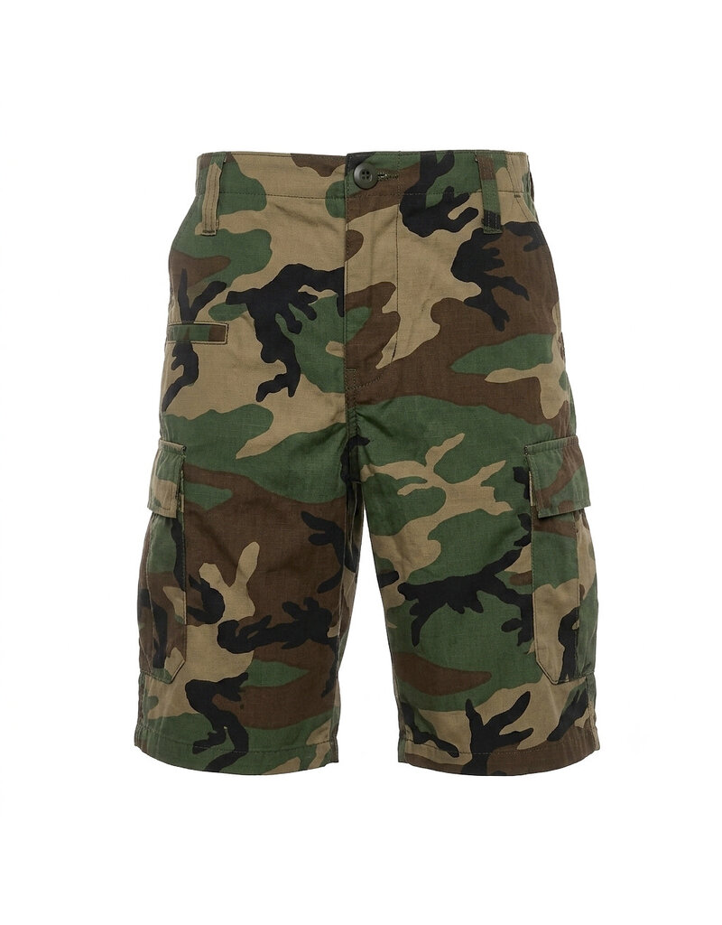 S+ Pantalon militaire court de terrain Woodland M81