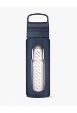 LifeStraw GO Hand-blown Glass Water Filter Bottle; 20oz/590ml