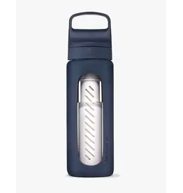 LifeStraw GO Hand-blown Glass Water Filter Bottle; 20oz/590ml