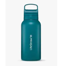 LifeStraw GO Stainless Steel Water Filter Bottle 34oz / 1L