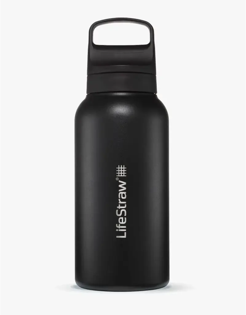 LifeStraw GO Stainless Steel Water Filter Bottle 34oz / 1L