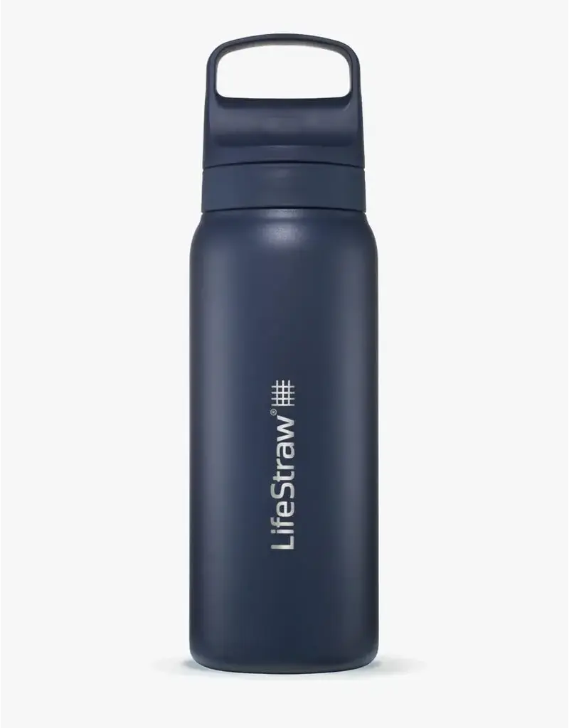 LifeStraw GO Stainless Steel Water Filter Bottle 24oz/700ml