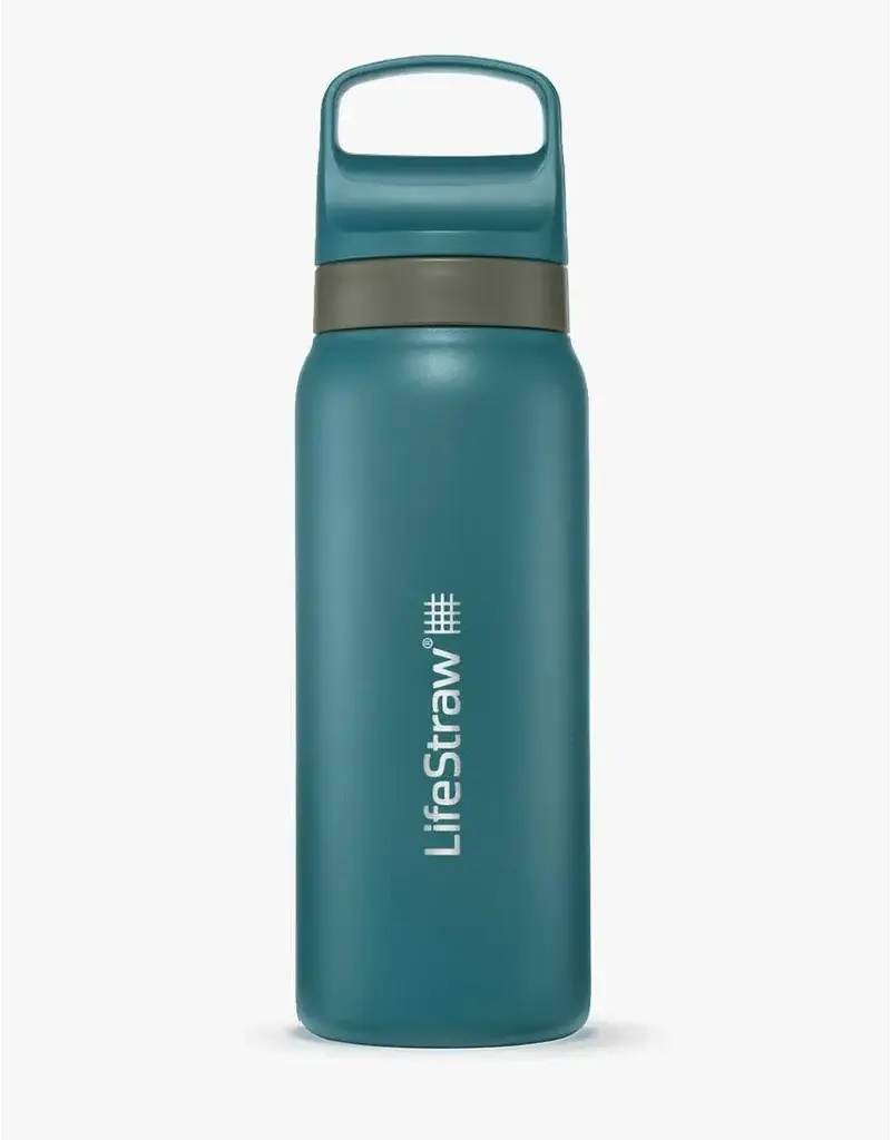 LifeStraw GO Stainless Steel Water Filter Bottle 24oz/700ml
