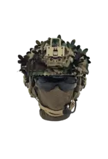 NUTSOF Southerner Trifoliate Leaf Helmet Camo Scrim M81 Woodland