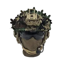 NUTSOF Southerner Trifoliate Leaf Helmet Camo Scrim M81 Woodland