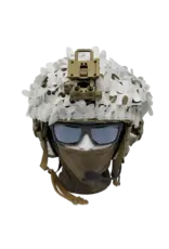 NUTSOF Filet de camouflage pour casque « Southerner Trifoliate Leaf » – Multicam Alpine