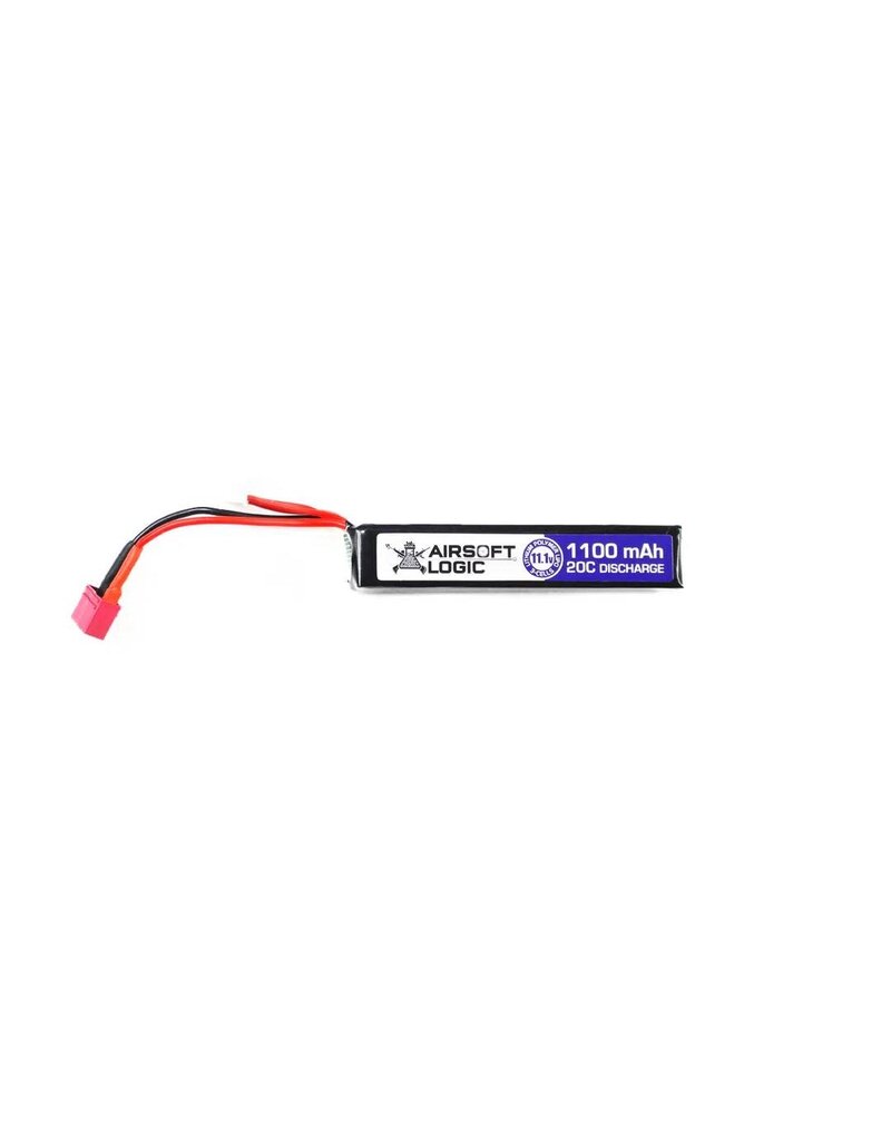 Airsoft Logic LiPo 11.1V 1100mAh Battery